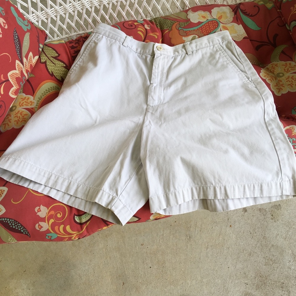 Lands End high waited khaki shorts 10